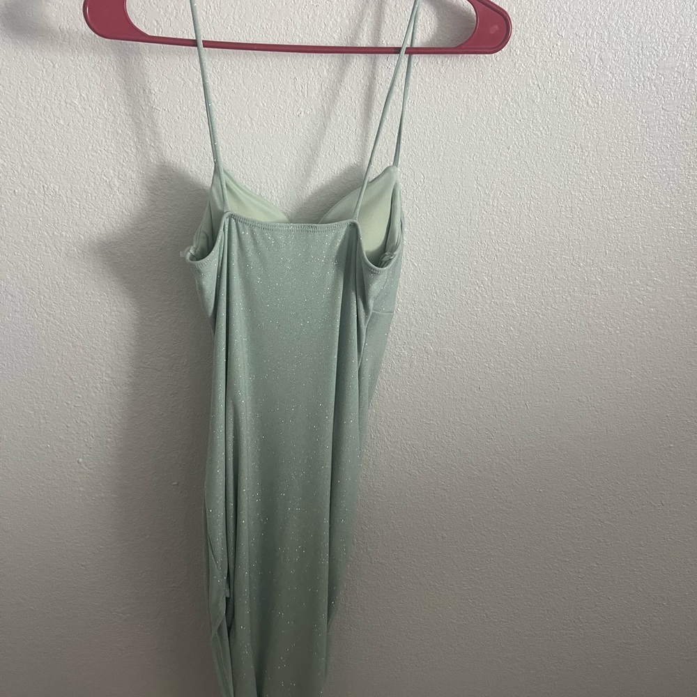 January 7 Strapless Mint Dress - Picture 3 of 6